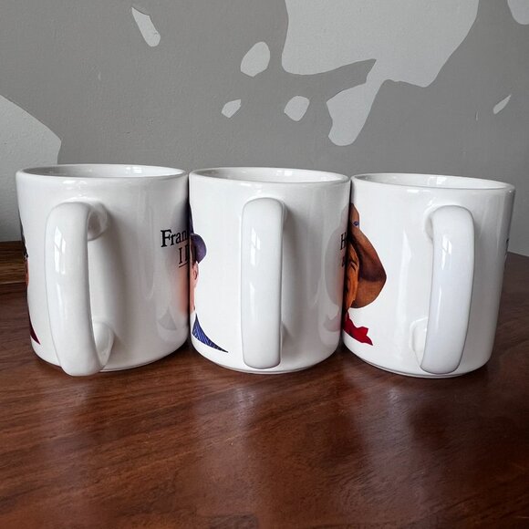 3 Vtg. Pfaltzgraff Movie Star Mugs Actors John Wayne Humphrey Bogart Clark Gable - Picture 9 of 15